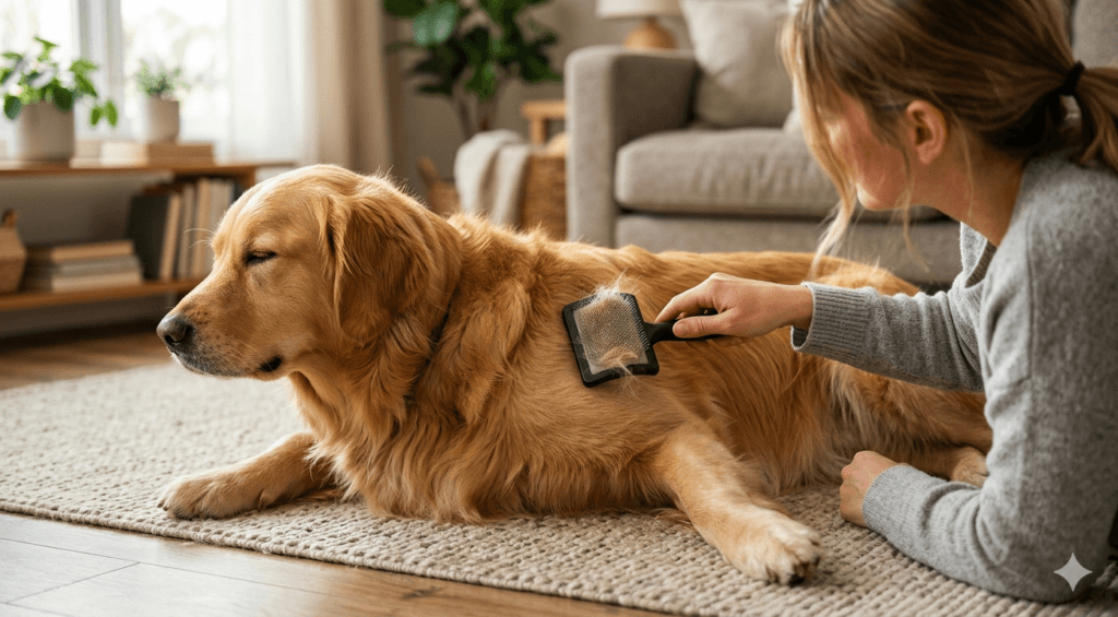 how to groom a dog at home