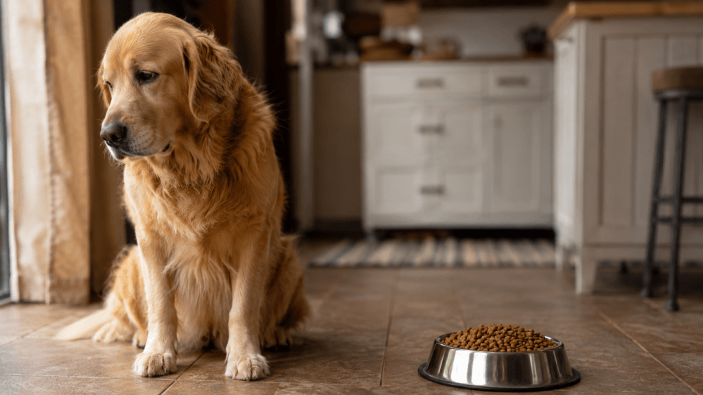 why is my dog not eating but acting normal